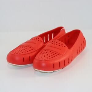 Floafers Red Perforated Foam Loafers Slip‎ On Shoes Women’s 9 NWT